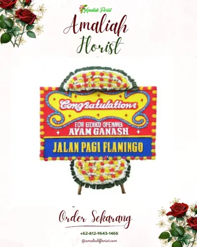 Bunga Papan Congratulation di Kampung Kelawi